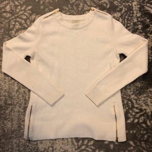 J CREW white sweater
